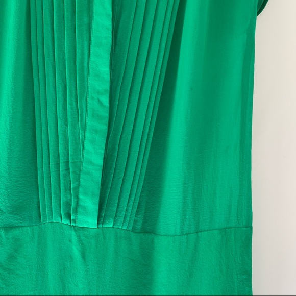 Green Sheer Tunic Button Up Sleeveless Dress S/M - Picture 10 of 16